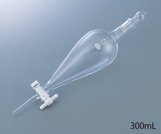 1-7797-05 SPC分液スキーブ型ロート PTFEコック付 500mL 031240-500