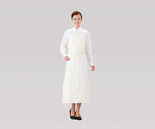 1-7946-01ウレタンワンタッチ胸付前掛フリーサイズ【1枚】(as1-1-7946-01)