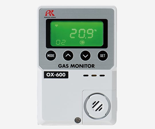 1-7996-11 簡易定置型酸素濃度計 OX-600(0-25vol%) 一体型 AC100V仕様 