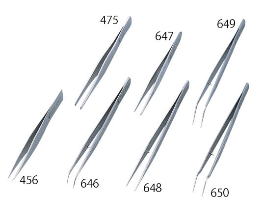 1-8188-01 汎用型ピンセット 130mm 456