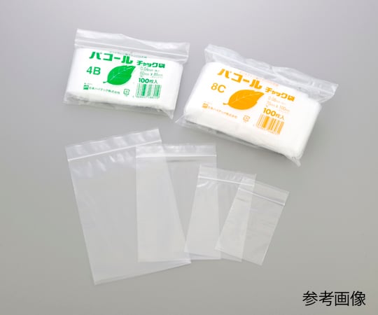 1-8196-20パコールチャック袋幅：50×チャック下長さ：70mm８Ａ１００枚入【1袋(100枚入)】(as1-1-8196-20)
