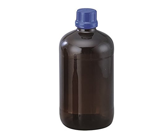 1-8232-05 茶褐色ガラスボトル（全体コーティングタイプ） GL-45 円形 2500mL 1671510