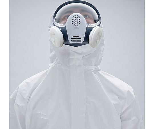1-8245-16 使い捨て式全身化学防護服/マイクロガード2000PLUS/Mサイズ