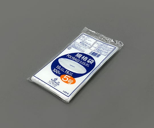 アズワン1-8279-05ポリバック規格袋（0.03mm）100×190mmＬ０３－５１００枚【1袋(100枚入)】(as1-1-8279-05)