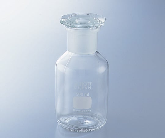 1-8398-01 試薬瓶（広口・栓付き）（デュラン(R)） 白 50mL 211851707