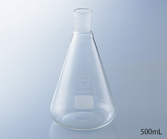 1-8407-07 NS共通摺合三角フラスコ 100mL 3.0229.37