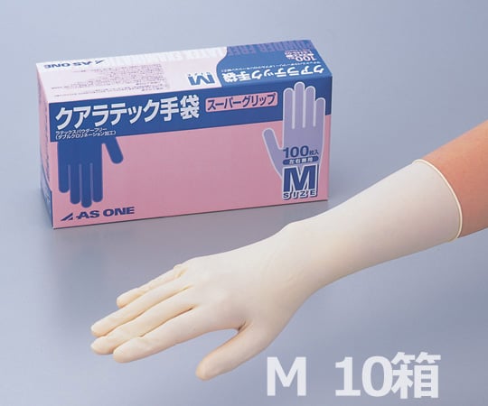クアラテック手袋スーパーグリップ（パウダーフリー）　M　100枚×10箱