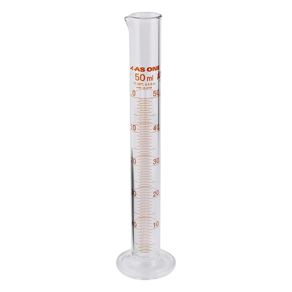 メスシリンダー 50mL 校正証明書付