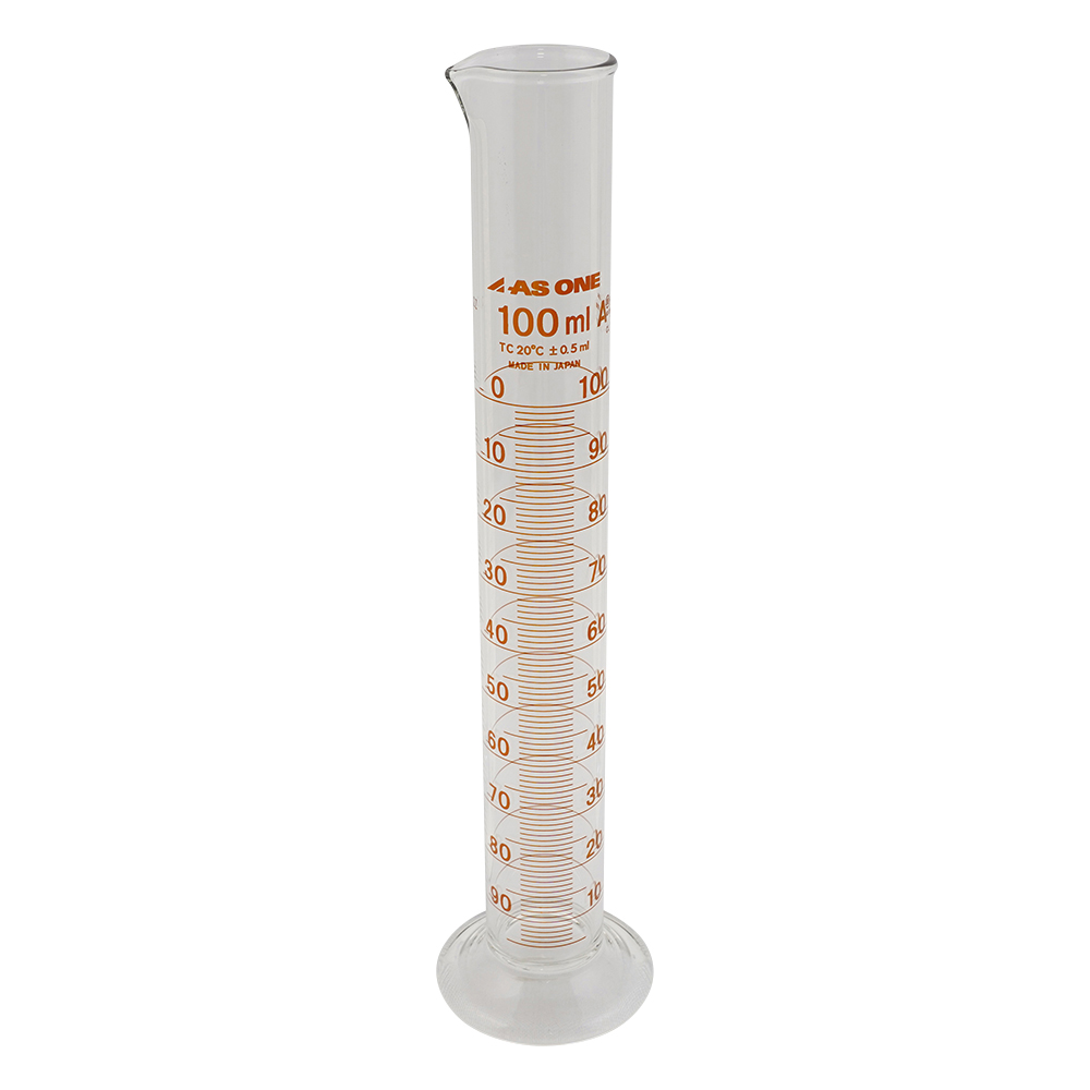 メスシリンダー 100mL 校正証明書付