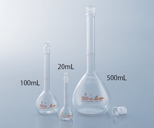 1-8564-02 メスフラスコ 白 10mL