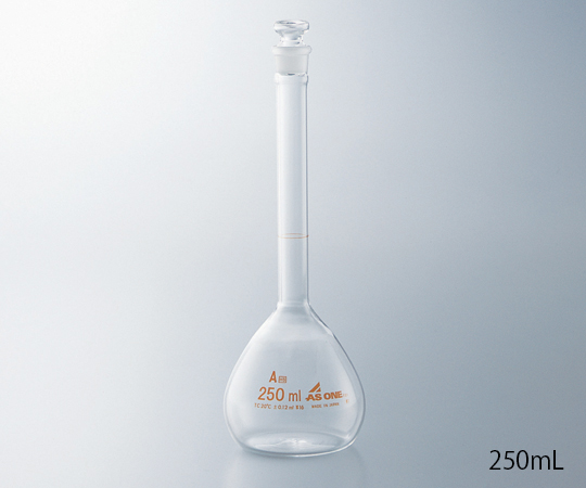 1-8565-06-24 メスフラスコ（JCSS校正付） 白 100mL 【AXEL】 アズワン