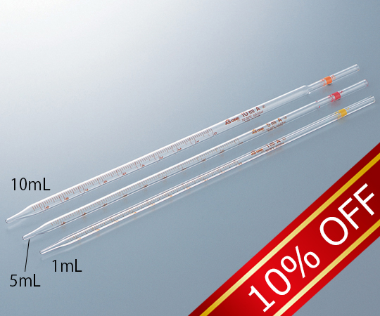 1 8569 05 31 先端メスピペット 1ml 校正証明書付 Axel アズワン