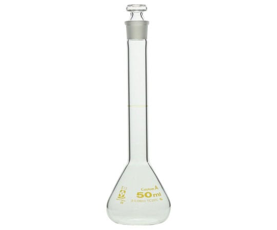 柴田科学1-8654-25　メスフラスコ（全量フラスコ・カスタムA）　50mL 026050-50