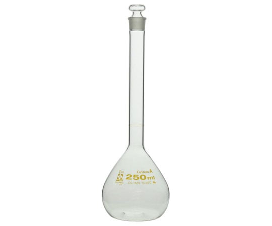 柴田科学1-8654-28　メスフラスコ（全量フラスコ・カスタムA）　250mL 026050-250