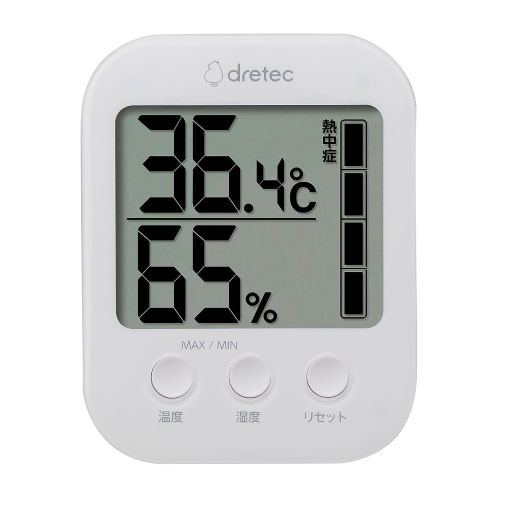 デジタル温湿度計「モスフィ」 ホワイト O-401WT