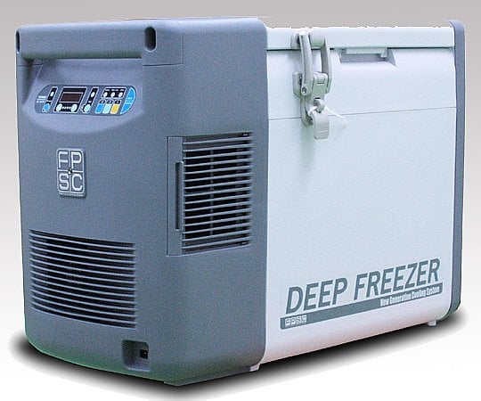 1-8757-04 ポータブル低温冷凍冷蔵庫 25L -40～+10℃ （南京錠用掛け金具付き） SC-DF25K