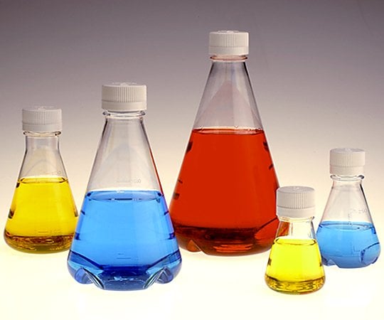 【滅菌】ThermoFisherScientific1-8773-08滅菌三角フラスコ（ノーマルキャップ／バッフル底）５００ｍＬ【1袋(12個入)】(as1-1-8773-08)