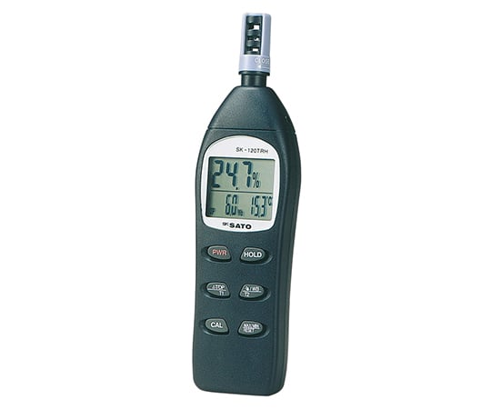 佐藤計量器製作所1-8804-01-20　デジタル温湿度計　校正証明書付 SK-120TRH