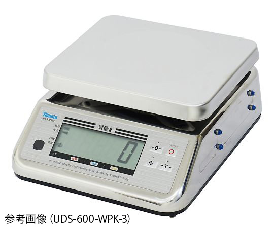 1-8847-11 防水型デジタル上皿はかり 検定付き 3kg UDS-600-WPK-3