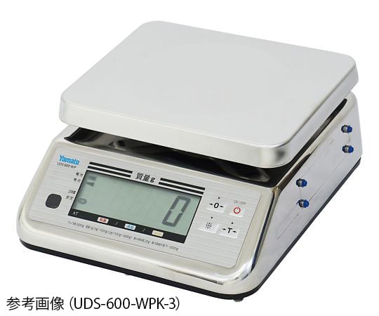 1-8847-12防水型デジタル上皿はかり検定付き6kg UDS-600-WPK-6