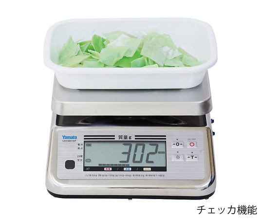 1-8847-13 防水型デジタル上皿はかり 検定付き 15kg UDS-600-WPK-15