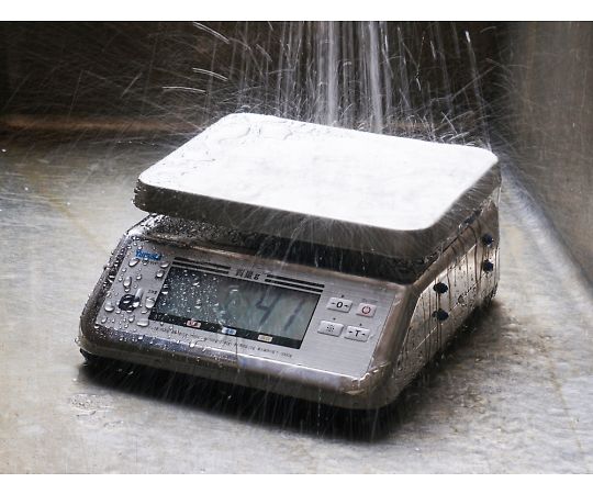 1-8847-13 防水型デジタル上皿はかり 検定付き 15kg UDS-600-WPK-15