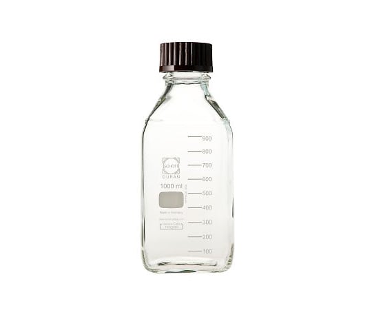 SCHOTT/DURAN1-8870-16ねじ口瓶角型白デュラン(R)赤キャップ付１０００ｍL【1本】(as1-1-8870-16)