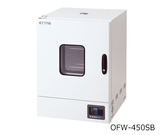 1-9000-32 定温乾燥器（強制対流方式） スチールタイプ・窓付き 左扉 OFW-450SB