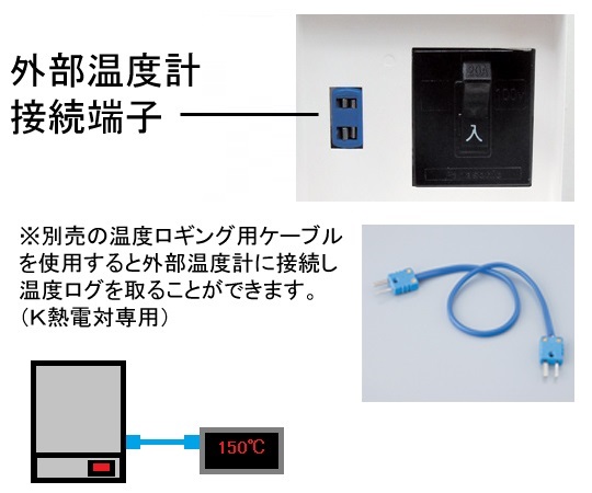 ［取扱停止］ETTAS 定温乾燥器 自然対流式(左開き扉)窓付 ステンレス　SONW-450S