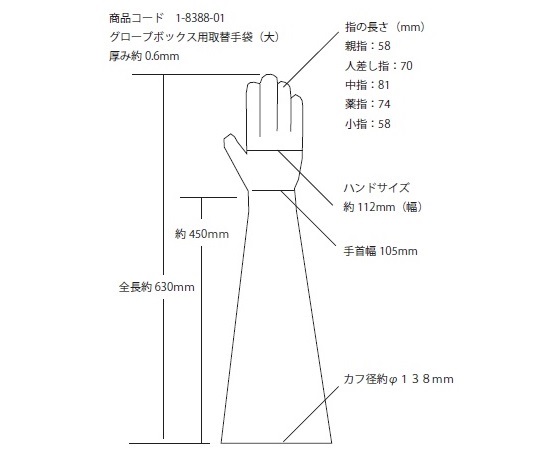 1-9034-03 グローブボックス 平面扉PC（コンセント付き） 【AXEL】 アズワン