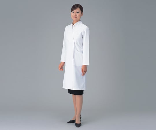 1-9193-01カラ－ラボコート（女性用）７１－０７１Ｓ白【1枚】(as1-1-9193-01)