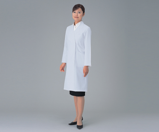 1-9193-14カラ－ラボコート（女性用）７１－０７３Ｓ青【1着】(as1-1-9193-14)