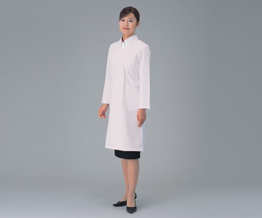 1-9193-18カラ-ラボコート(女性用)71-075Mピンク【1着】(as1-1-9193-18)