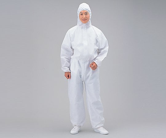 ★未使用★　アズセーフ　SMS　つなぎ服　防護服　防疫清掃　Lサイズ　1枚入り1袋　30個SET　草刈り　管理清掃に　ダニ　毛虫　薮蚊　害虫　防疫 1-9355-11 アズセーフSMSつなぎ服 滅菌済 M 【AXEL】 アズワン