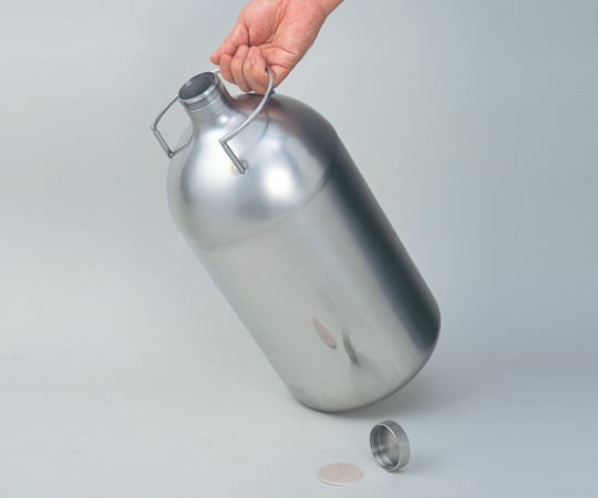 スギヤマゲン1-9417-03運搬に便利な把手付ステンレスボトル10L【1個】(as1-1-9417-03)