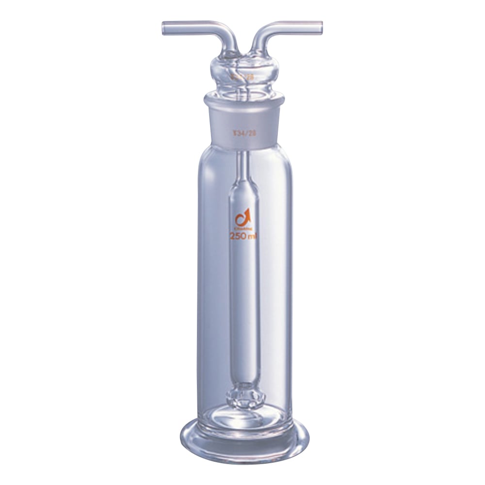 クライミング ガス洗浄瓶(板フィルター付)茶 500ml・45 40 1個 CL0457-03-20 - 1