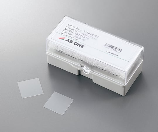1 9648 02 カバーガラス 硼珪酸ガラス 18 18mm 200枚入 10101818 axel アズワン