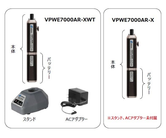 1-9706-01 ウェハー用真空ピンセット 専用バッテリータイプ・VIRTUAL 