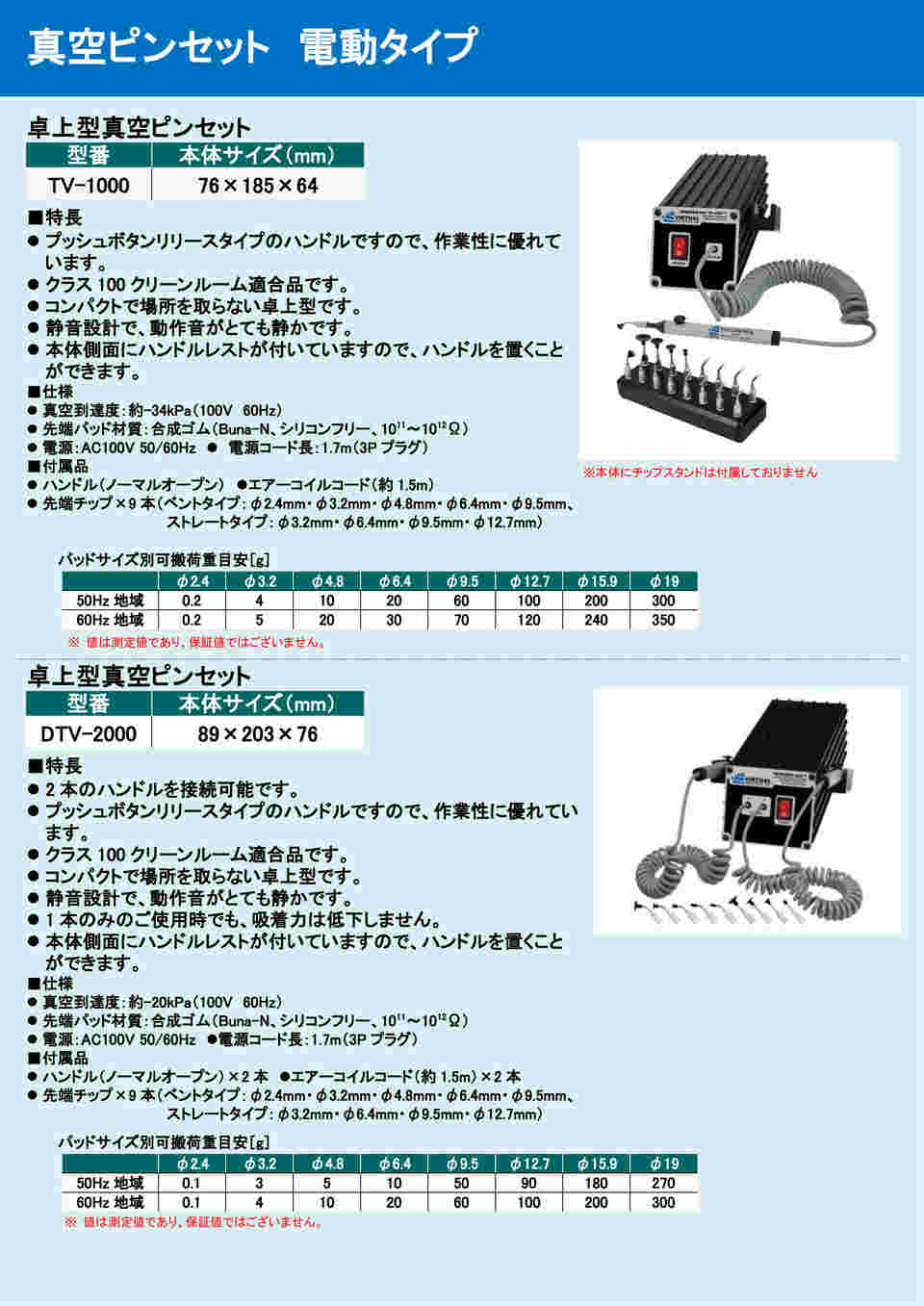 1-9708-11 真空ピンセット 9本入りセット VCS-9-B 【AXEL】 アズワン