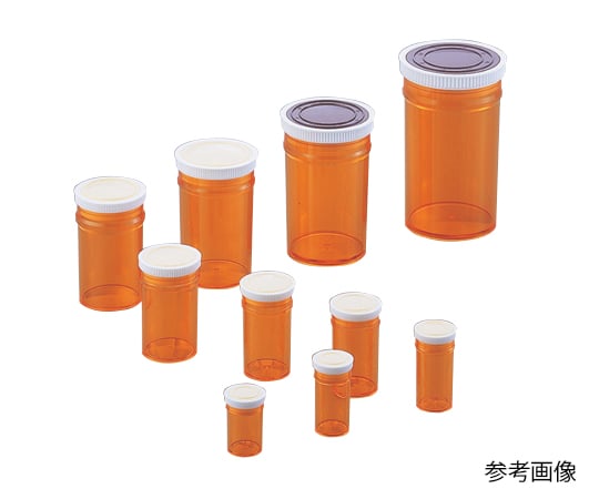 1-9730-03スチロール棒瓶（標本瓶）茶２５ｍＬ【1本】(as1-1-9730-03)