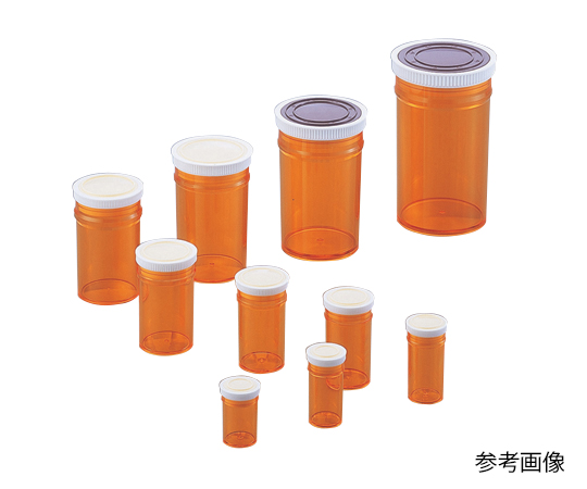 1-9730-05スチロール棒瓶（標本瓶）茶５０ｍＬ【1本】(as1-1-9730-05)