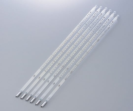 【校正対応】日本計量器工業1-9775-03試薬試験用温度計（日本薬局方温度計）Ｎｏ．３９０～１５０℃【1本】(as1-1-9775-03)