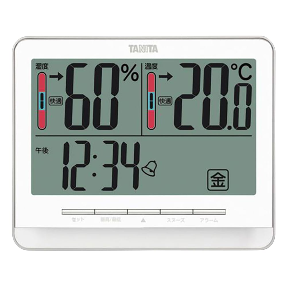 デジタル温湿度計 ホワイト TT-538｜アズキッチン【アズワン】