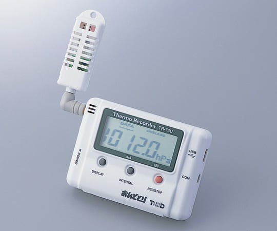 1-9822-01 おんどとり 大気圧・温度・湿度データロガー TR-73U 【AXEL