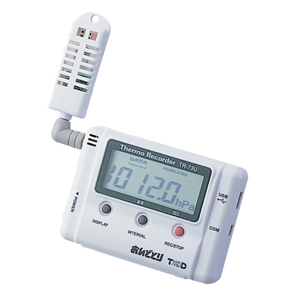 1-9822-01 おんどとり 大気圧・温度・湿度データロガー TR-73U 【AXEL
