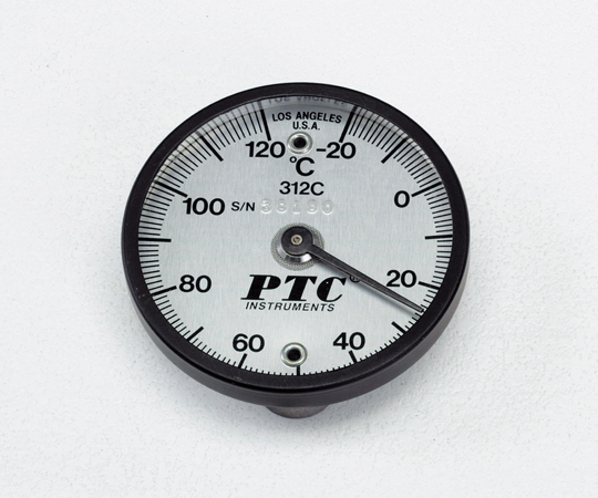 1-9897-01 バイメタル表面温度計 低温・高温各表示針無し TA409-120