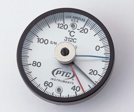 1-9897-03 バイメタル表面温度計 低温・高温各表示針付き TMS50N-120