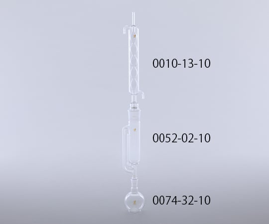 1-9954-02 ソックスレー抽出器Ⅱ型/300mL （球入冷却器） 0010-13-10