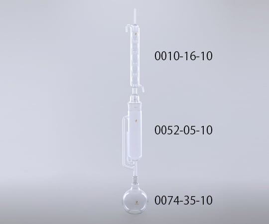 1-9955-01 ソックスレー抽出器Ⅱ型/2000mL （抽出部） 0052-05-10