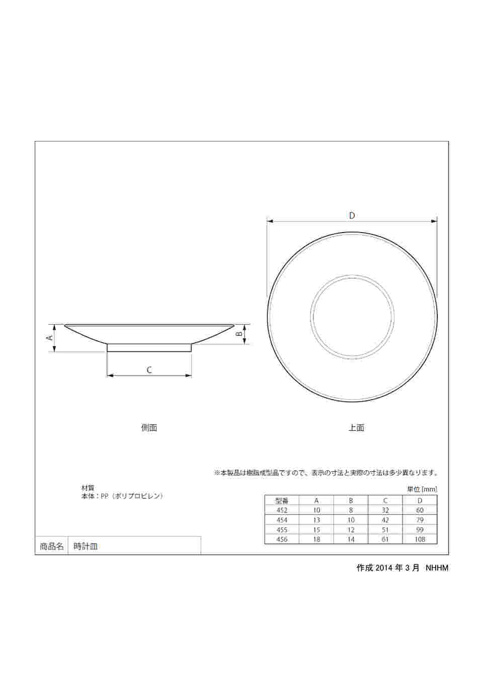 1 9959 03 時計皿 F99mm 10枚入 No 455 Axel アズワン